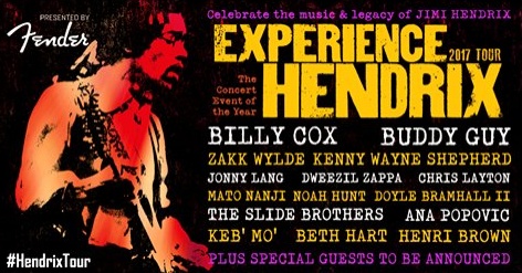 Experience Hendrix Tour Dates 2017 