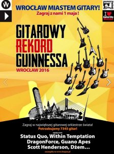 Guitar Guinness World Record 2016 in Wroclaw