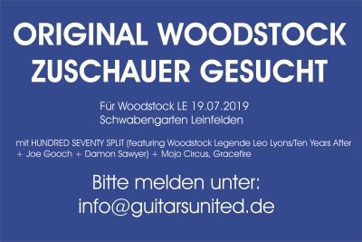 Woodstock Zuschauer gesucht