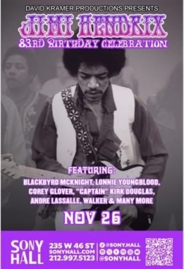 Jimi Hendrix 83rd Birthday Tribute