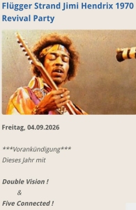 Flügger Strand Jimi Hendrix 1970 Revival Party