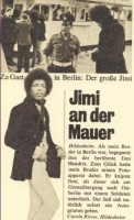 Jimi an der Mauer