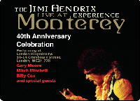 40th anniversary of Jimi Hendrix's legendary performance at the Monterey Pop Festival